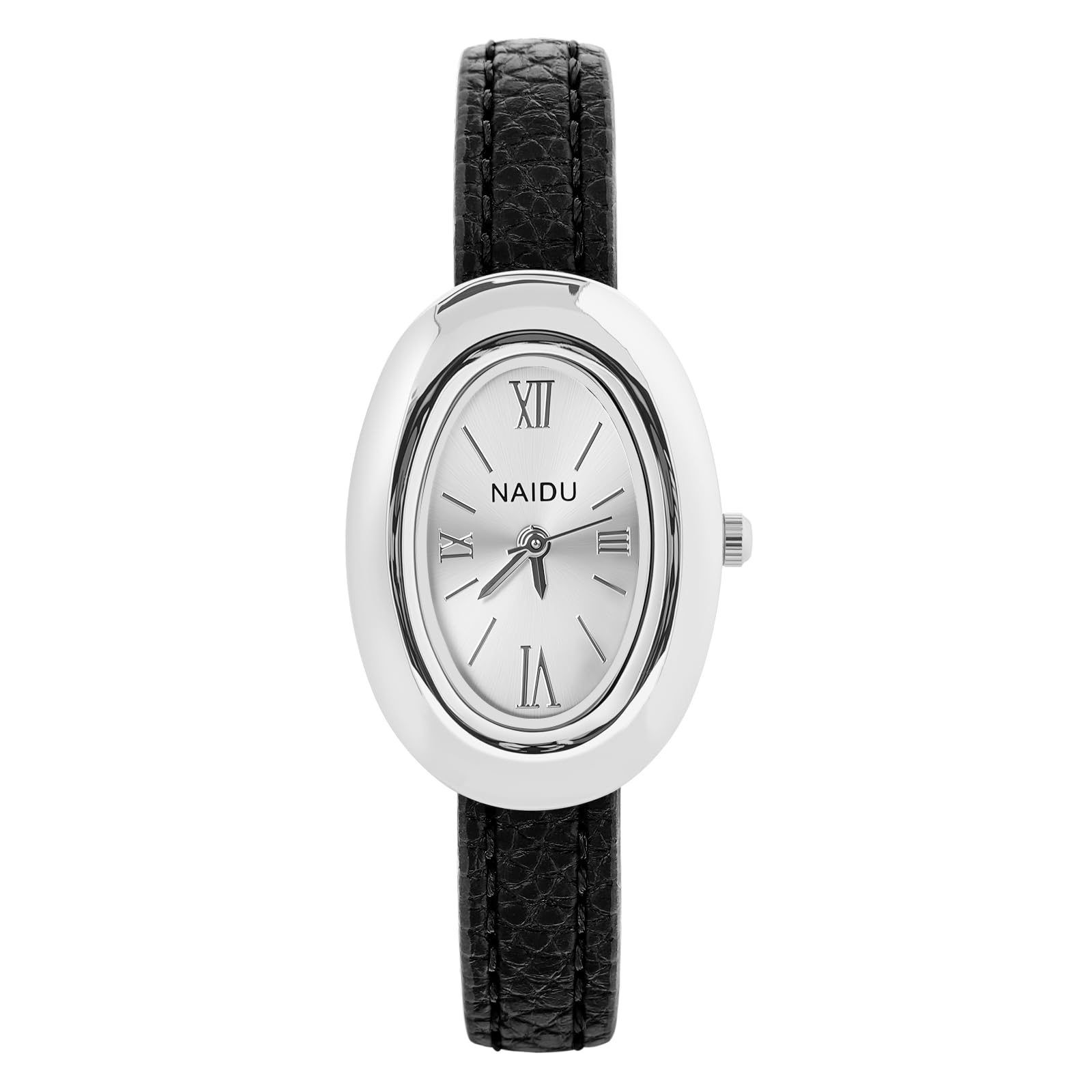 APXEL Women's Leather Quartz Watch, Oval Classic Analogue Ladies Watch, Girls Analog Quartz Watches with Thin Strap, Two Hands, Premium Fashion Wrist Watch for Valentine's Gifts