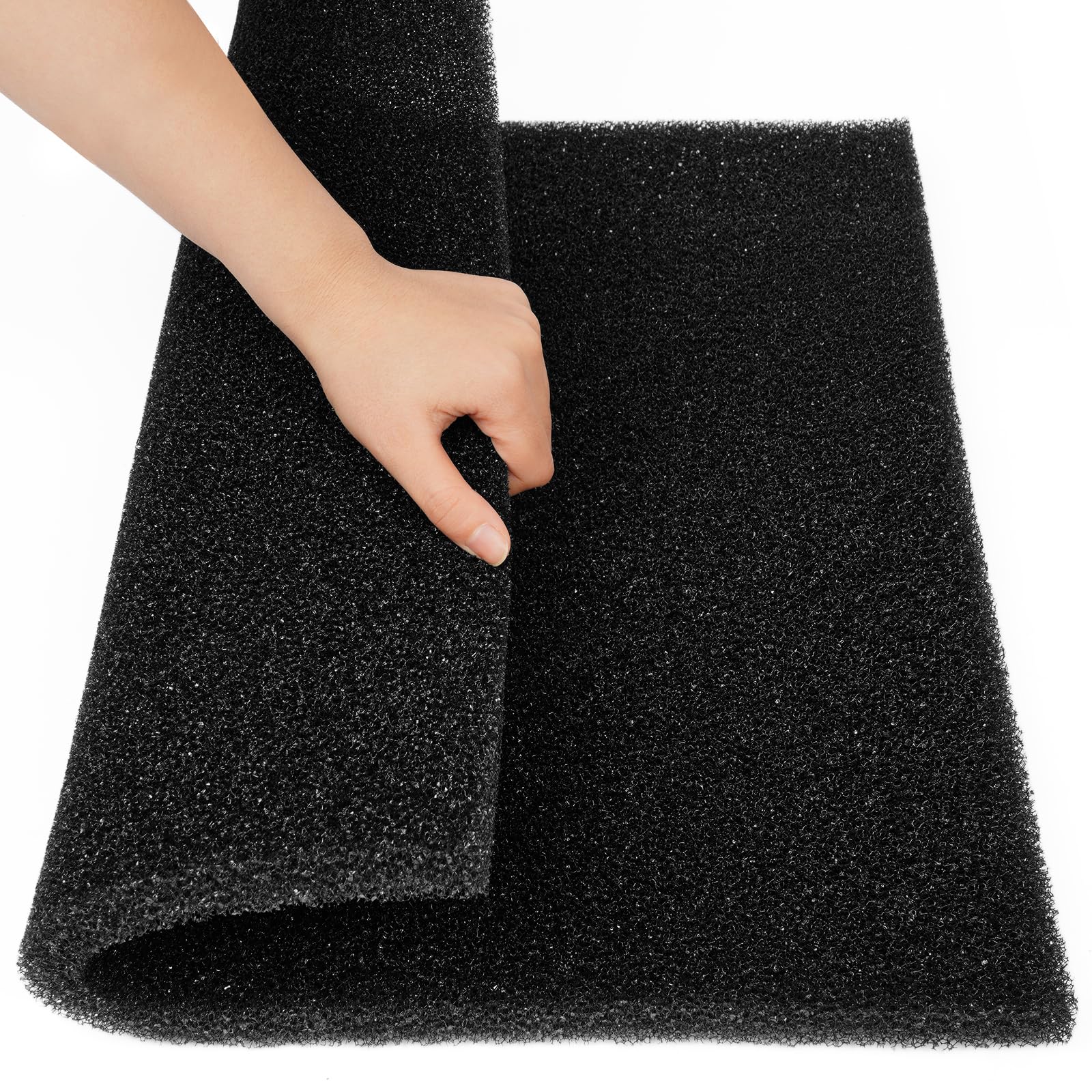 APXEL Aquarium Filter Sponge Pad, Filter Media Floss Foam Sponges, Filter Accessories for Fish Tanks and Ponds Water Filtration (47 x 47 x 2 cm, 20PPI)