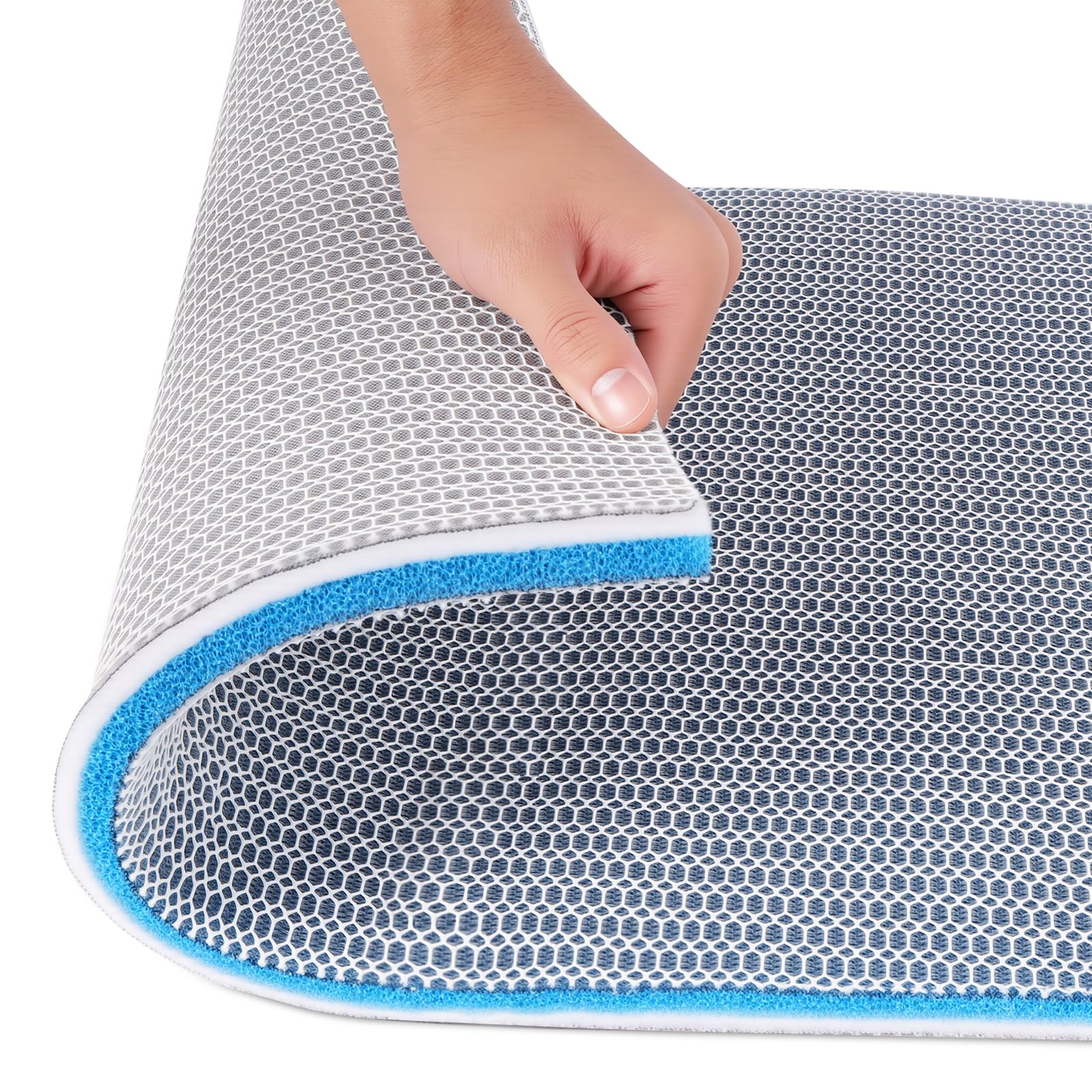 APXEL Aquarium Filter Media Sponge Pad, Multi-Layer Foam Filter Floss, Reusable Filters Pads Bio Sponge, Aquarium Filters Accessories for Fish Tank Pond (60 x 40 x 1.5 cm)